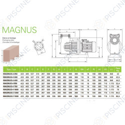 Pompe Magnus-4 550 5HP TRI SACI