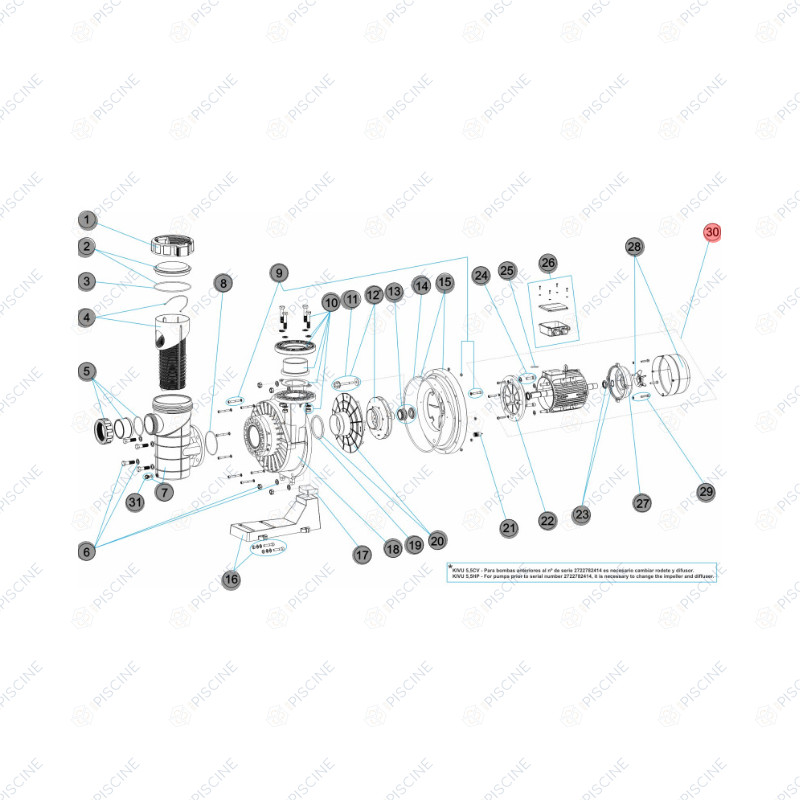 Pompe Astral Kivu 3-4-5.5 CV