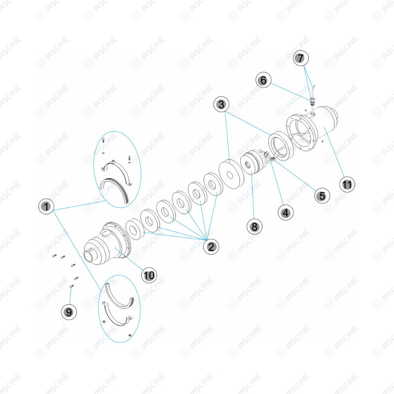 Pompe de soufflage de 1-1.5CV