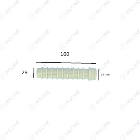 Crépine Triton, Tagelus et Poseidon 60-80 NM/Azur/Cristal-Flo 22/24/26'' 160 mm l'unité (PENTAIR) reference R302404