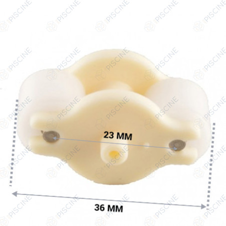 Porte-galets complet pour pompe MP1 Ø12,7 (MICRODOS) Tête péristaltique MP1