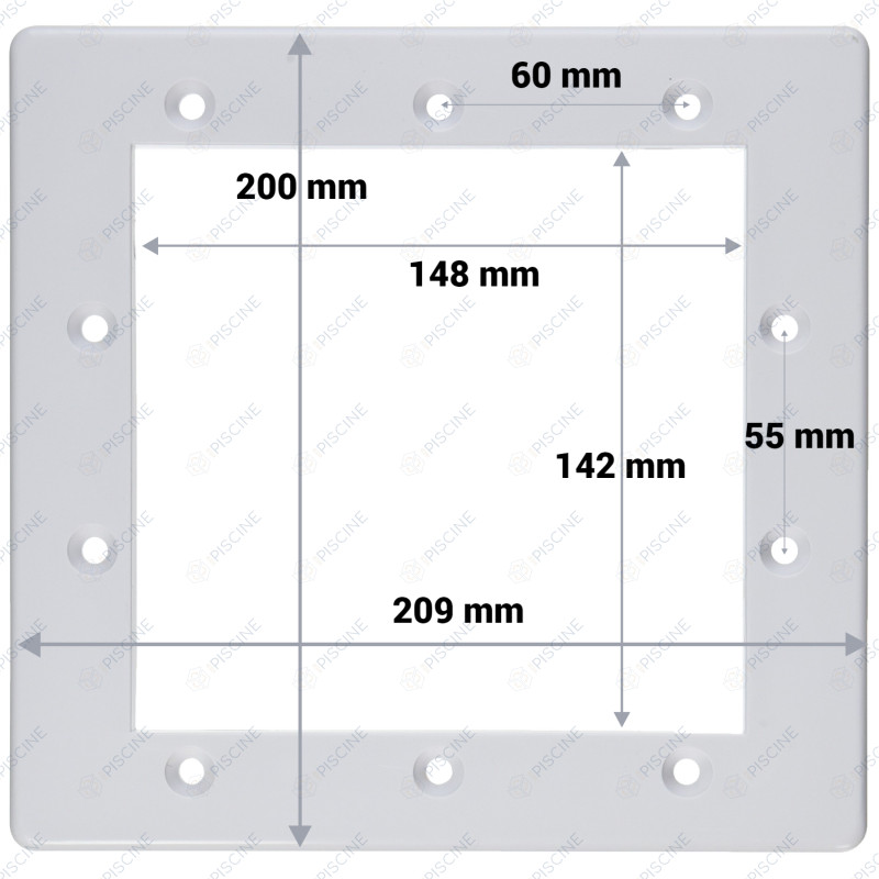 Face avant SK SP1091LXE petite ouverture (HAYWARD) Skimmer SP1091