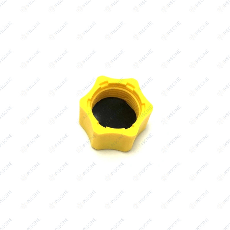 Bouchon fileté, G 3/8, coloris jaune, avec joint plat reference 2921.658.200
