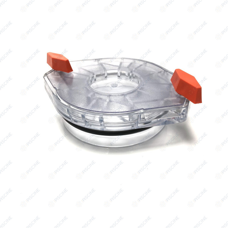Couvercle avec vis papillons coloris orange, vis et joint torique reference 2920.316.002
