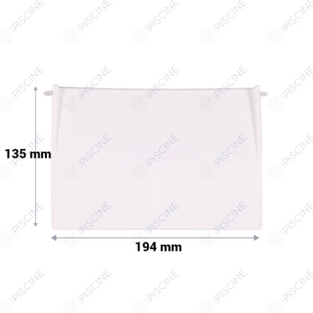 Volet SK avec axe GM Liner/Béton (ASTRAL) Skimmer STANDARD 15 Lts PM/GM piscine Béton/Liner