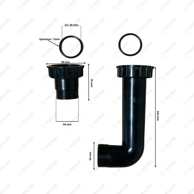 Kit liaison à visser 2" / Filtre RTM CS et Euréka référence 22090046 BWT