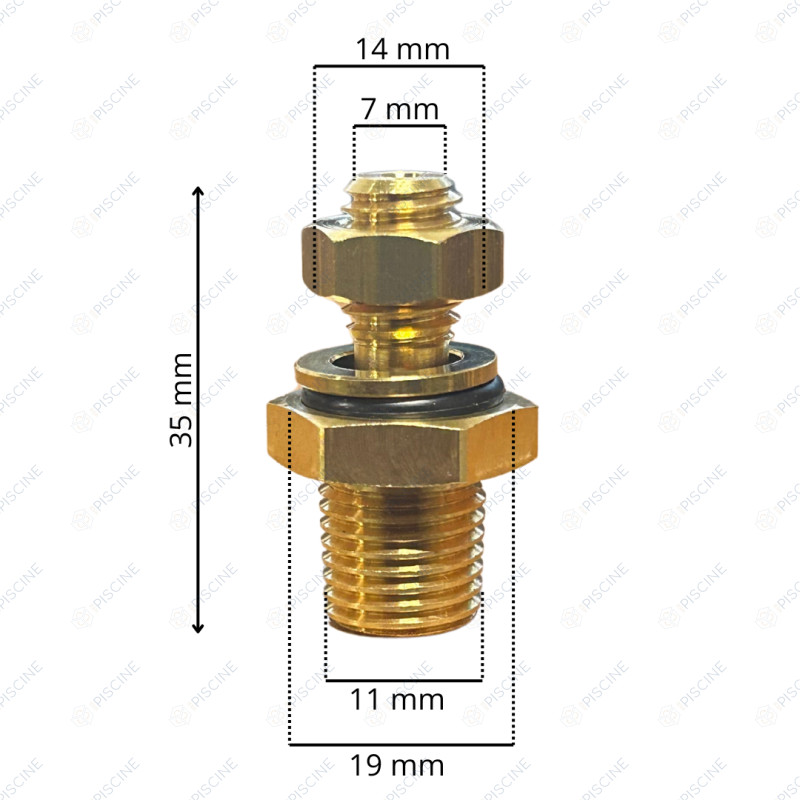 Adapteur Té de Purge FILTRE SAB Triton (PENTAIR) reference R154687