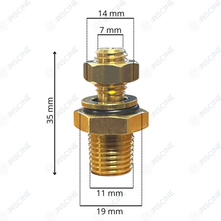 Adapteur Té de Purge FILTRE SAB Triton (PENTAIR) reference R154687