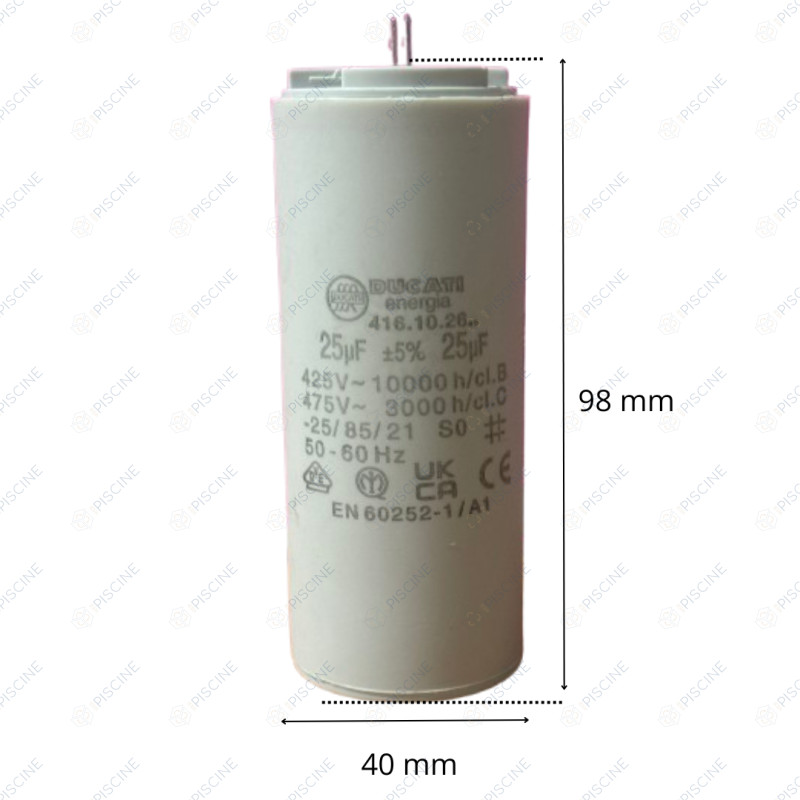 Condensateur 25 µf WINNER 100 (27) reference 92400108