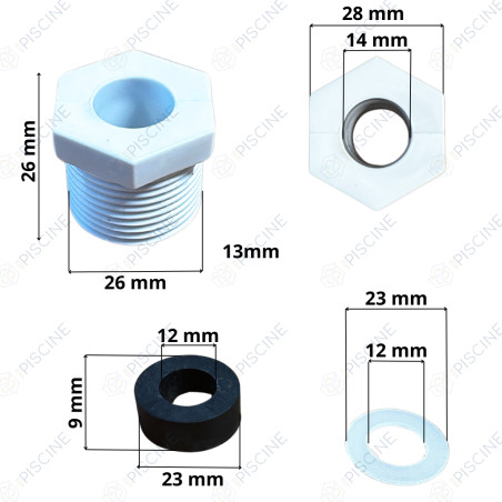 Presse Etoupe PROJ diam. 29 mm ( v. 2007 + ) - (WELTICO) reference 63085