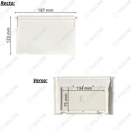 Volet SK Prestige 17,5L PM/GM - Liner/Béton (ASTRAL) Skimmer PRESTIGE 17,5 Lts PM/GM piscine Béton/Liner