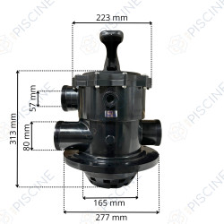 Kit vanne top 2" filtre lacron