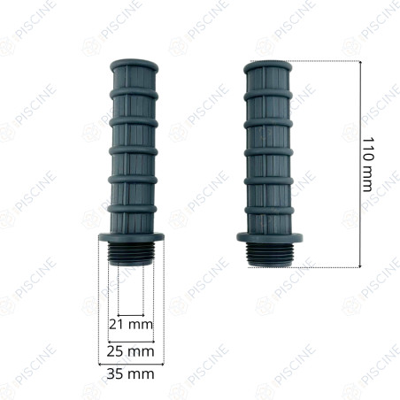 Crépines (x2) L.110 3/4" Filtre SAB Millenium, UVE, Cantabric (ASTRAL) reference 4404300119