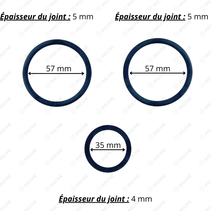 Joints de liaisons filtre VANNE NM 1'1/2 ASTRALPOOL
