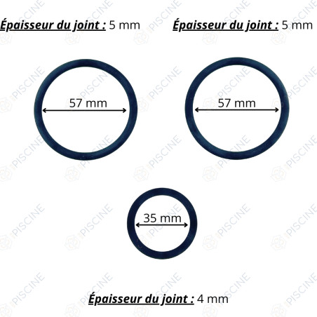 Joints de liaisons filtre VANNE NM 1'1/2ASTRALPOOL47430