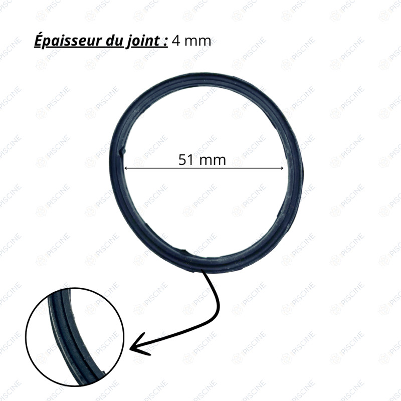 Joint de diffuseur de pompe d.60/53 section carrée à gorge Epsilon/Koral - RKS 110.A (KRIPSOL) reference RPUM0011.02R