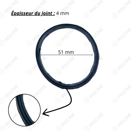 Joint de diffuseur d.60/53 section carrée à gorge pompe Epsilon/Koral - RKS 110.A (KRIPSOL) Pompe KORAL KRIPSOL
