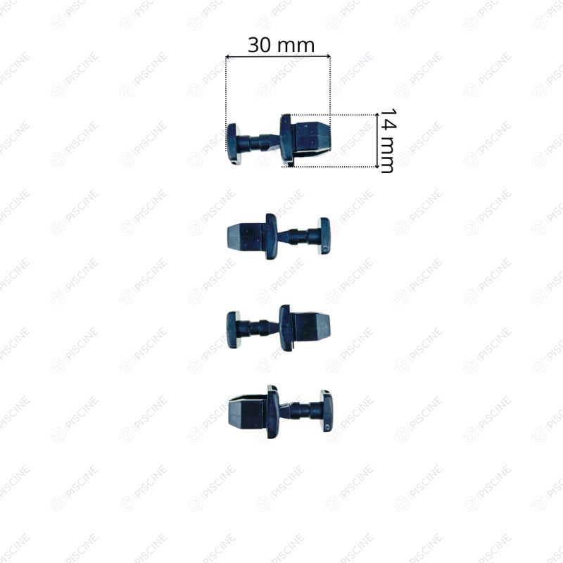 Bouton plastique quart de tour (ZODIAC) reference WTC02171