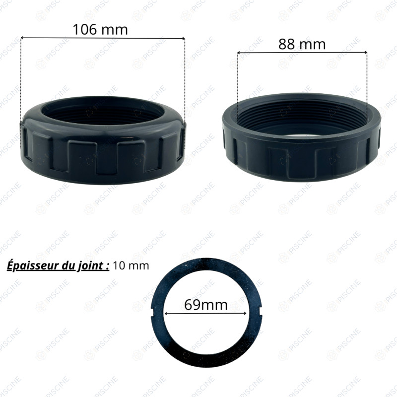 Ecrou D. 92 electrode sel + joint Astral Sel - Référence 4408060105
