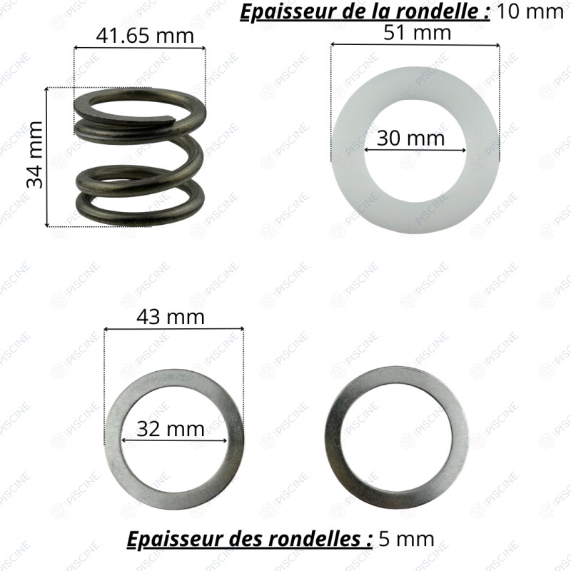 N'existe plus - Ressort + rondelles Vanne 1"1/2 Midas - (SNTE) reference CE04120005