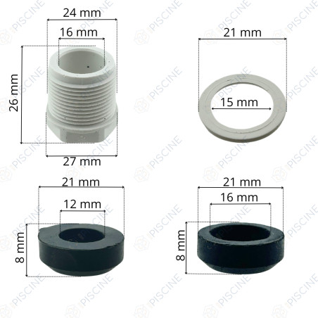 Presse Etoupe (M25 Supp. Amp.) PROJ Std/Leds - Liner/Béton (ASTRAL) reference 4403010312