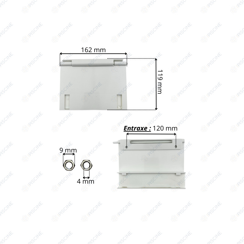 N'existe plus - Volet de skimmer Complet - 105D007 (SNTE) reference CE02010005