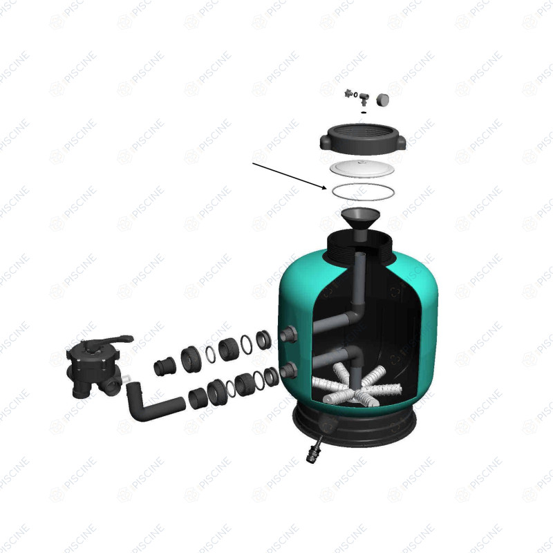 Joint TURBIDRON et FILTRONE petit couvercle noir Gemas