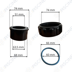 Kit raccord union x2 Intellichlor (PENTAIR) Electrolyseur INTELLICHLOR Kit raccord union x2 Intellichlor (PENTAIR) Electrolyseur INTELLICHLOR
