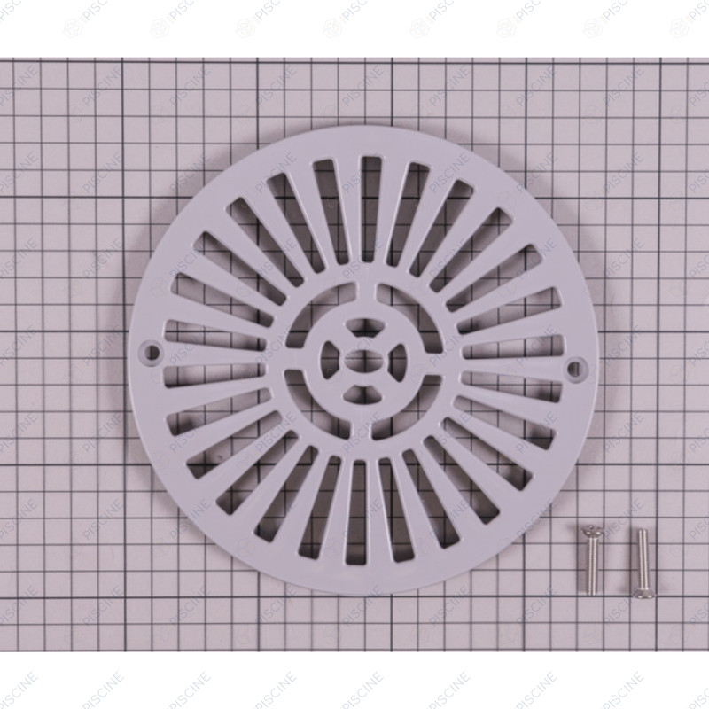 Grille de bonde de fond ancien modéle + vis métrique GRIS ASTALPOOL