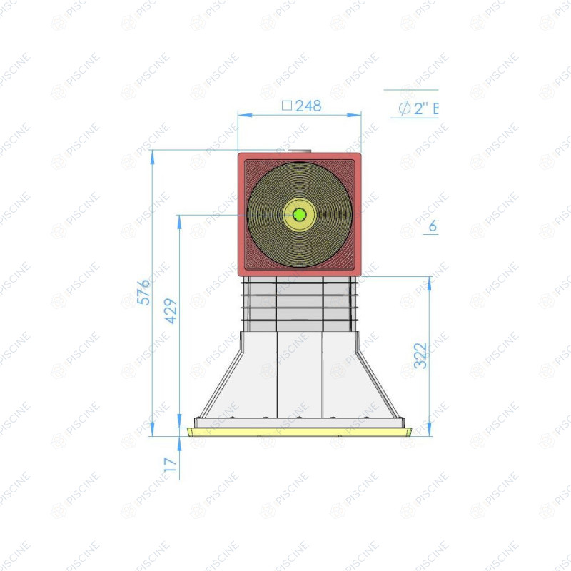 Skimmer coque 15L grande meurtrière Skimmer coque 15L grande meurtrière