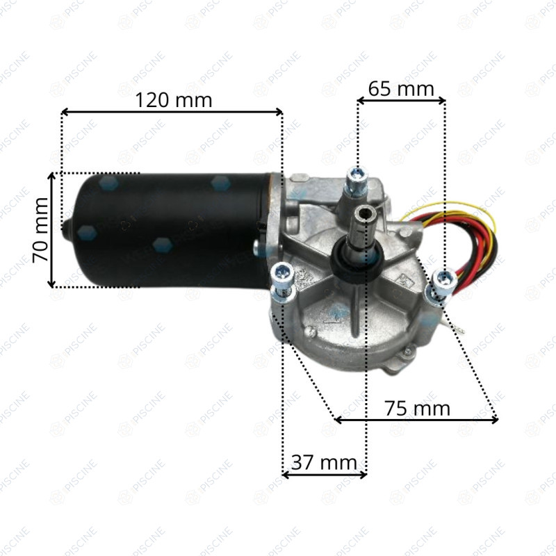 Moteur 24 volts volet ECA 120 Nm