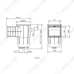Skimmer standard PM Liner Master (KRIPSOL) Skimmer Liner