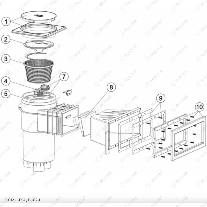 Joints skimmer kit de 2 E-012-L Joints skimmer kit de 2 E-012-L