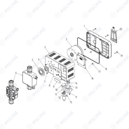 Electroaimant M80x42, course 1,3 230VAC avec câble (MICRODOS) Pompe doseuse ME1