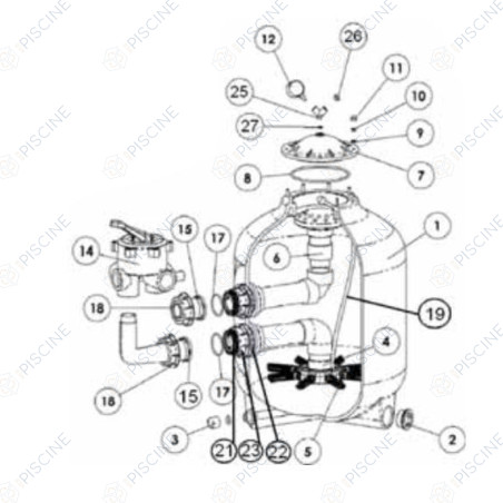 ECROU + ROND. (DIN125) M8 A4 (SACHET DE 8 PCE)