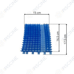Brosse PVC bleue clair pour Dolphin NAUTY TC, ACAPOOLCO TC (MAYTRONICS) Brosse PVC bleue clair pour Dolphin NAUTY TC, ACAPOOLCO TC (MAYTRONICS)