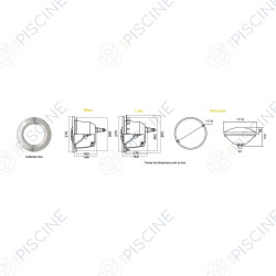 Projecteur de niche PAR56 LED 13W Cofies Hayward Blanc