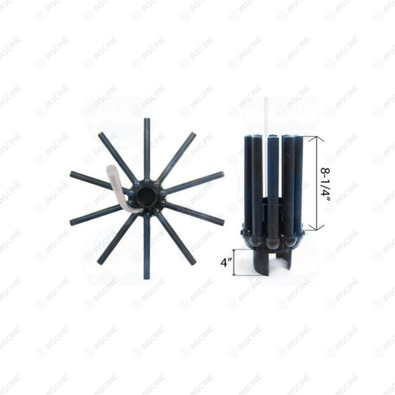 Diffuseur Inférieur + 10 crépines de filtre SAB S0210S (HAYWARD) reference SX0242MA