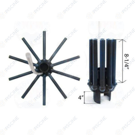 Diffuseur Inférieur + 10 crépines de filtre SAB S0210S (HAYWARD) reference SX0242MA