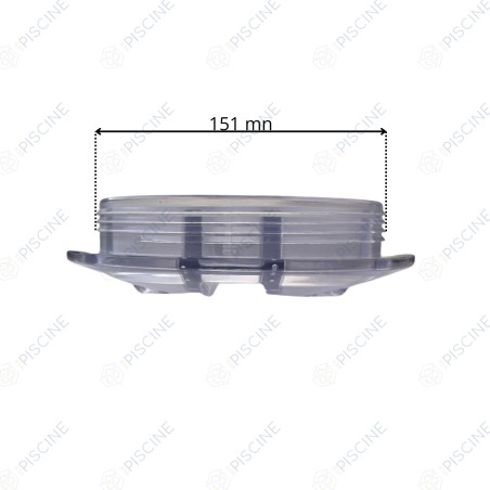 Couvercle Polycarbonate 6" fileté FSAB LSR-18 (LACRON) reference 620929