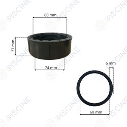 Kit de liaison 2 " à coller pour filtre Aquarius 22-35 m3