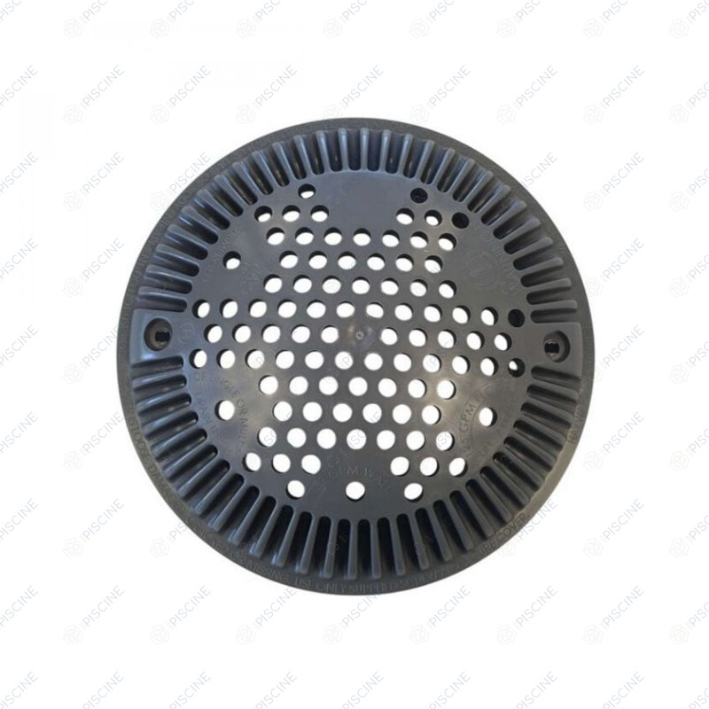 Grille BDF anti-vortex couleur Gris Foncé SANS VIS (Hayward) - réf. WGX1048EGA