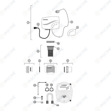 Ecrou Salt & Swim (HAYWARD) Electrolyseur SALT & SWIM