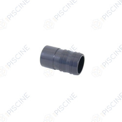 Embout à coller 50 pour tuyau 38 mm cannelée