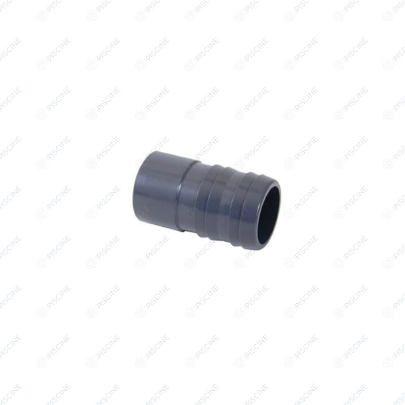 Embout à coller 50 pour tuyau 38 mm cannelée