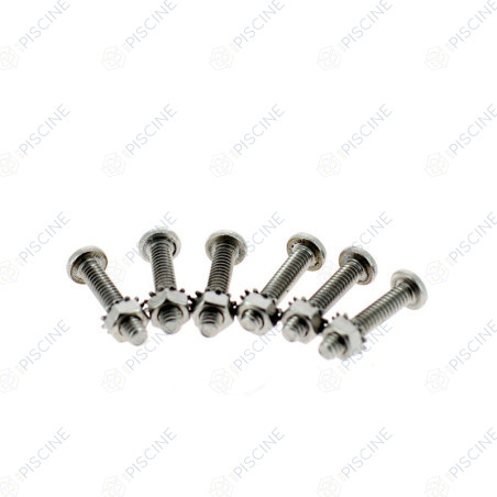 Vis / Ecrou (6) Couvercle VANNE SP710/715 - (HAYWARD) Vannes Multivoies