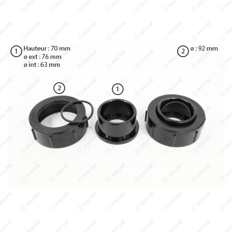 Kit raccord pompe à chaleur Garden pac