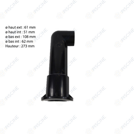 Coude Inf/Sup FILTRE SAB S0210S (HAYWARD) reference SX0210CD