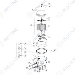 Kit de raccordement union 1"1/2 x 2'' (Pentair) - réf. R270004