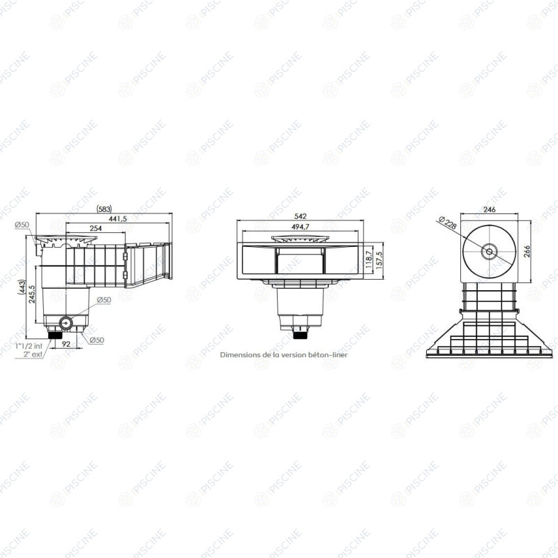 SKimmer A500 NHL design beton/liner anthracite Weltico SKimmer A500 NHL design beton/liner anthracite Weltico